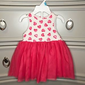 Heart Print Tulle Dress ✨ NWT